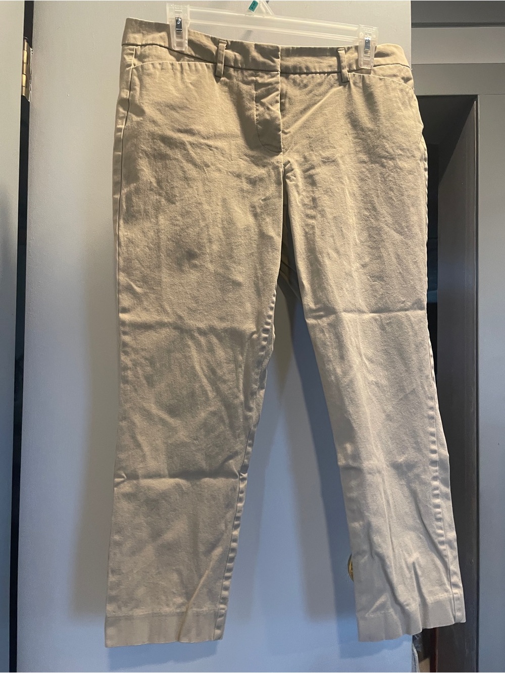 Worthington Classic  Straight-Leg Khaki Pants ankle length size 10